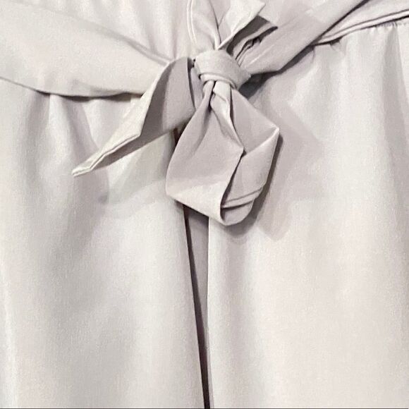 Apana Putty Grey Paperbag High Waist Belted Pants - Picture 8 of 8